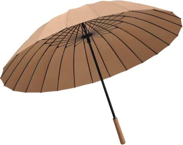 Large Umbrella 24Ribs Strong Windproof Glassfiber  Long Handle Manual Business Golf  Outdoor Women Men